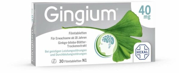 Gingium 40 mg 30 Filmtabletten