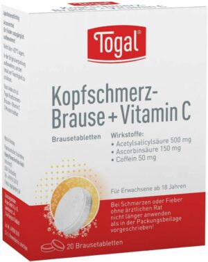 Togal Kopfschmerz - Brause + Vitamin C 20 Brausetabletten