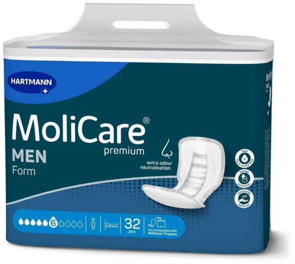 Molicare Premium Form Men 6 Tropfen 32 Stück