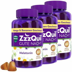 Wick ZzzQuil Gute Nacht Mango & Banane 3 x 60 Weichgummis