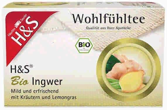 H&S Bio Ingwer Filterbeutel 20 x 2 g