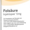 FOLSÄURE INJEKTOPAS 5 mg Injektionslösung