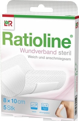 Ratioline Wundverband 10x8 Cm Steril