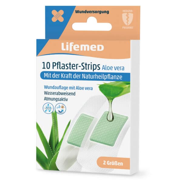 Lifemed 10 pflaster - Strips Aloe vera