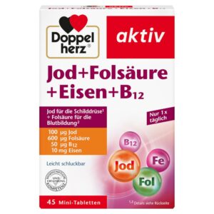 Doppelherz aktiv Jod + Folsäure + Eisen + B12