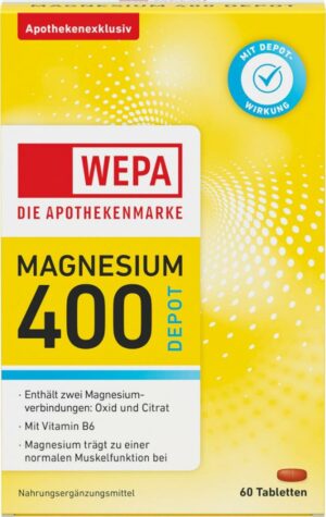 WEPA MAGNESIUM 400 DEPOT Tabletten