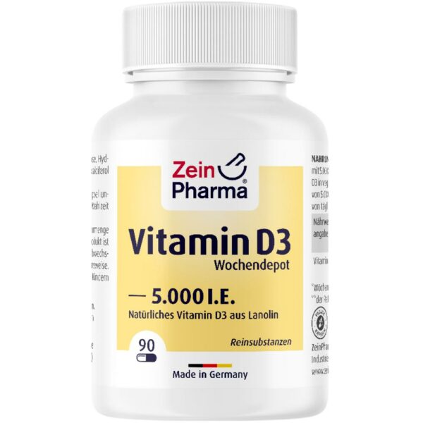 Zein Pharma Vitamin D3 5000 I.E. Wochendepot-Kapseln