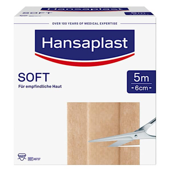 Hansaplast SOFT Pflaster 6 cm x 5m