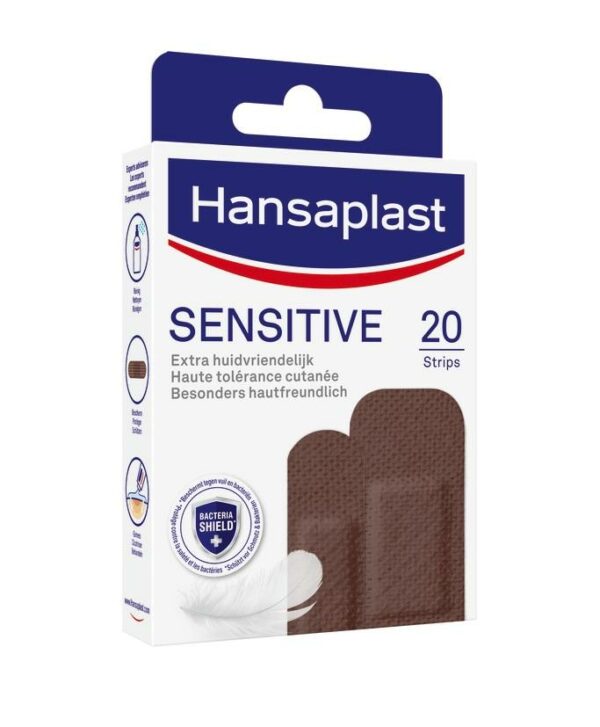 Hansaplast SENSITIVE 20 Strips Dunkel