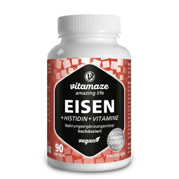 Eisen 20 mg + Histidin + Vitamine C B9 B12 Vispura