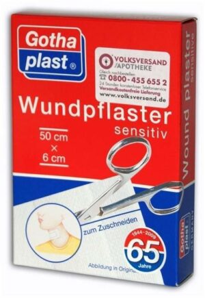 Gothaplast Sensitiv Wundpflaster 50 cm X 6 cm