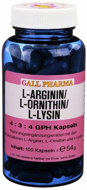 L-Arginin - L - Ornithin - L - Lysin 4 : 3 : 4 Gph 100 Kapseln