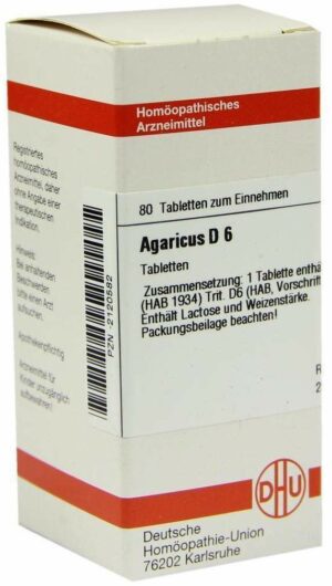 Agaricus D 6 80 Tabletten