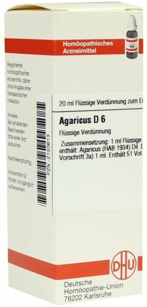 Agaricus D 6 20 ml Dilution