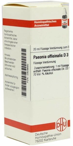 Paeonia Officinalis D3 Dilution 20 ml Dilution