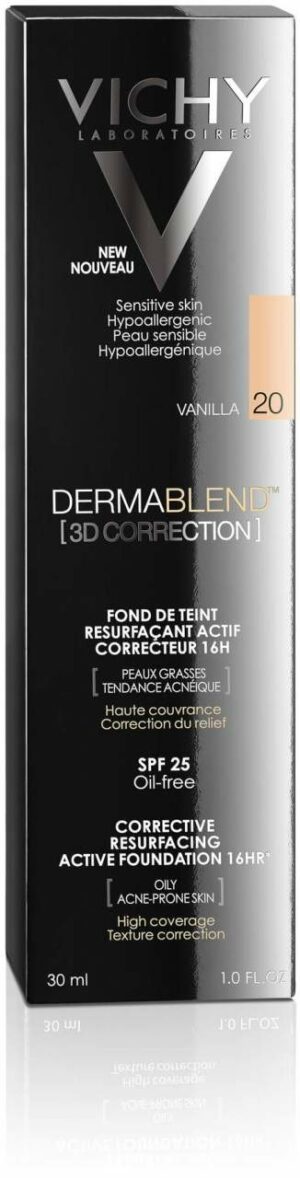 Vichy Dermablend 3d Make-Up 20 Vanilla 30 ml Creme