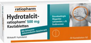 Hydrotalcit Ratiopharm 500 mg 50 Kautabletten