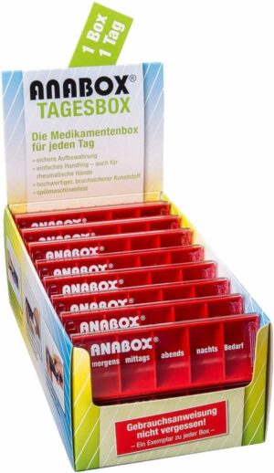 Anabox Tagesbox Hellrot