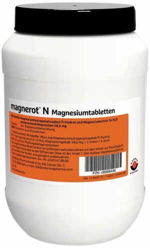 Magnerot N Magnesiumtabletten 1000 Tabletten