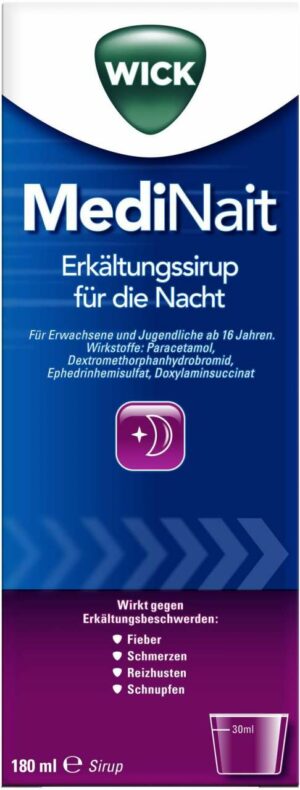 WICK MediNait Erkältungssirup für die Nacht 180 ml