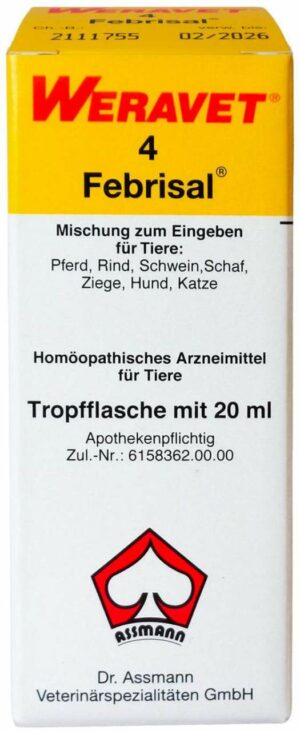 Febrisal 4 Vet 20 ml Tropfen