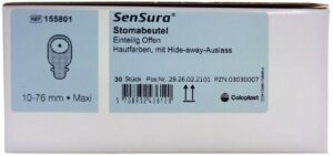 Sensura Ileostomiebeutel 10 - 76 mm Maxi Hautfarben 30 Beutel