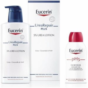 Eucerin UreaRepair Plus Lotion 5% 400 ml + gratis Eucerin pH 5 empfindliche Haut Duschgel 50 ml