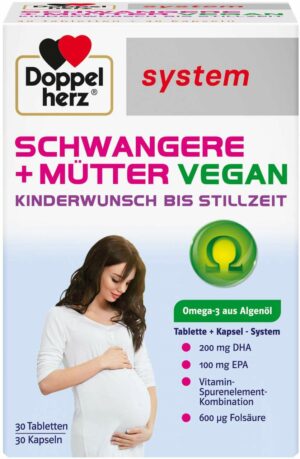 Doppelherz Schwangere + Mütter vegan 30 Tabletten + 30 Kapseln