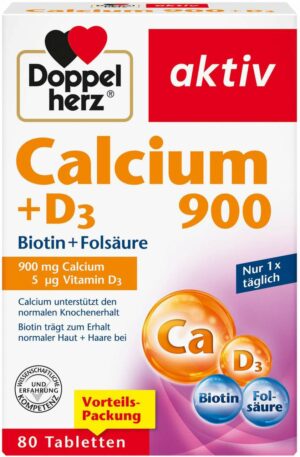 Doppelherz Calcium 900 + D3 80 Tabletten