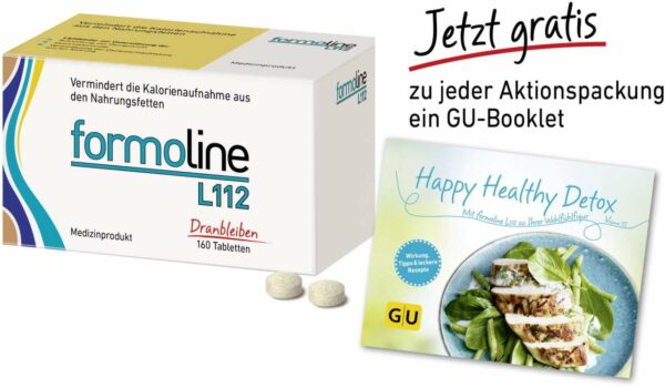 Formoline L 112  160 Tabletten + gratis GU Happy Healthy Detox Booklet