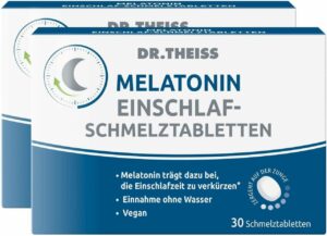 Dr Theiss Melatonin Einschlaf Schmelztabletten 2 x 30 Stück