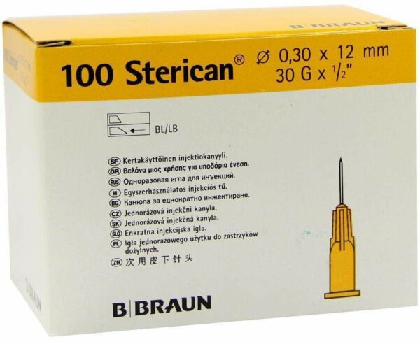 Sterican Kanülen 30 G X 1°2  0