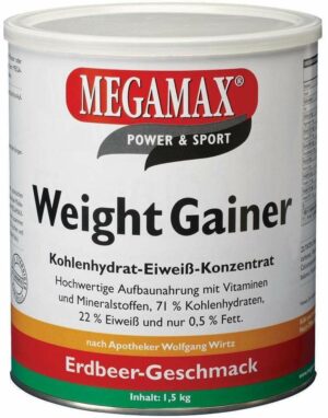 Weight Gainer Megamax Erdbeere Pulver
