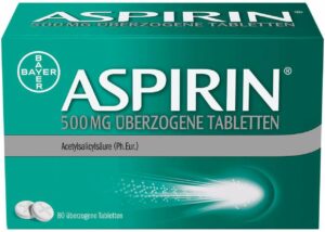 Aspirin 500 mg 80 überzogene Tabletten