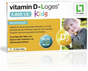 Vitamin D-Loges 5.600 I.E. Kids 15 Kautabletten