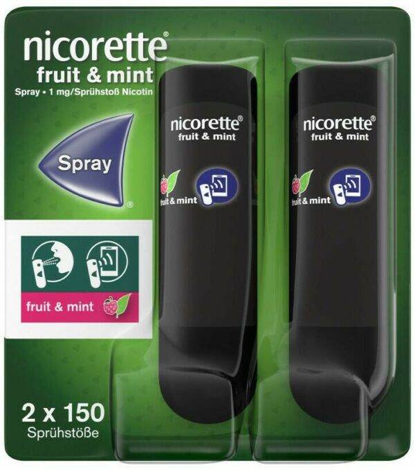 Nicorette Fruit & Mint Spray 1 mg 2 Stück