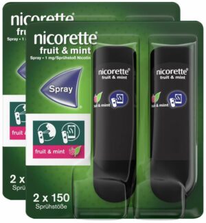Nicorette Fruit & Mint Spray 1 mg 2 x 2 Stück