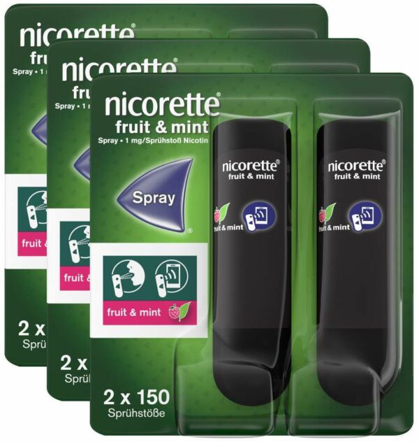 Nicorette Fruit & Mint Spray 1 mg 3 x 2 Stück