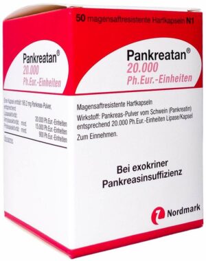 Pankreatan 20.000 Ph.Eur.-Einheiten 50 Magensaftresistente...