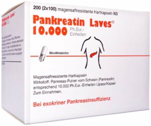 Pankreatin Laves 10.000 Ph 200 Magensaftresistente Hartkapseln