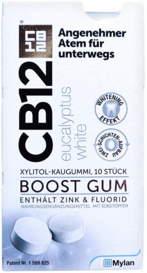 CB12 Boost Eukalyptus White 10 Kaugummis