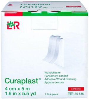 Curaplast Wundschnellverband Sensitiv 4 cm X 5 M