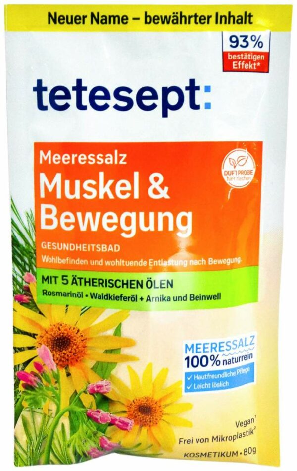 Tetesept Meeressalz Muskel & Bewegung 80 G Salz