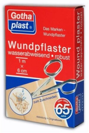 Gothaplast Wundpflaster Wasserabweisend Robust 1 M X 6 cm