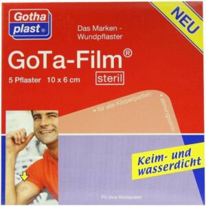 Gota Film Steril 10 X 6 cm Pflaster 5 Pflaster