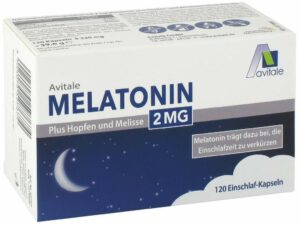 Melatonin 2 mg plus Hopfen und Melisse 120 Kapseln