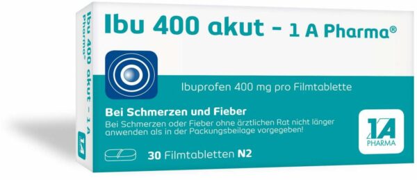 Ibu 400 akut 1A Pharma 30 Filmtabletten