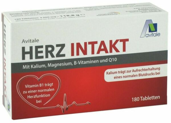 Herz Intskt mit Kalium + Magnesium + B-Vitamine + Q10 180 Tabletten