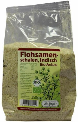 Flohsamen Schalen Indisch Bio 250 G