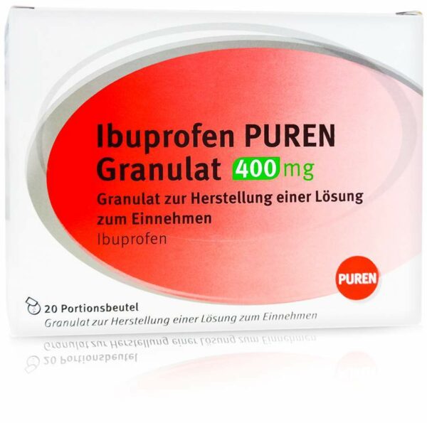 Ibuprofen Puren Granulat 400 mg 20 Portionsbeutel